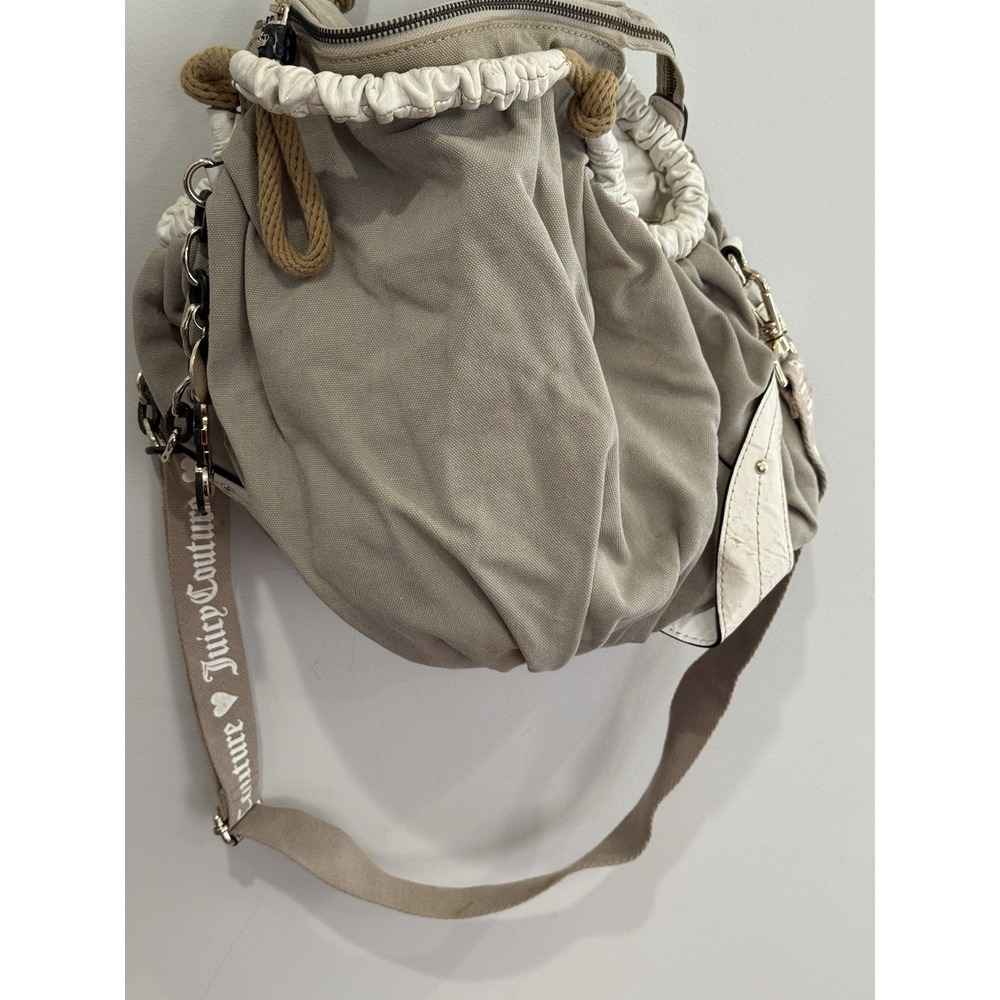 Vintage Juicy Couture Canvas Anchor Tote Bag 18x14.5" - Picture 3 of 15